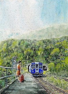 北海道の絵になる風景を描いた ますだふみおの水彩画作品集