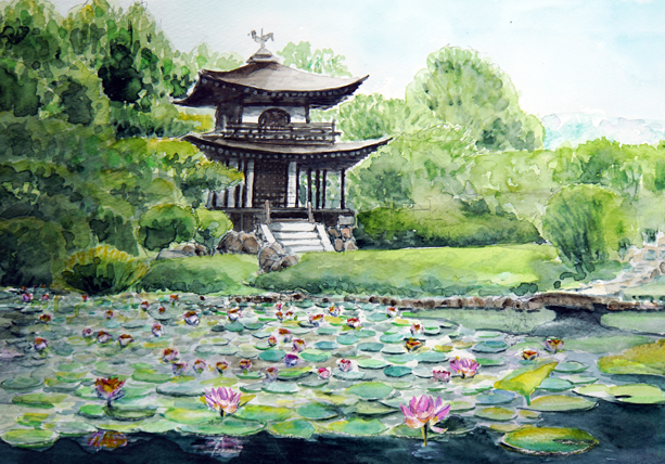 美しい日本の四季 ますだふみおの水彩画集